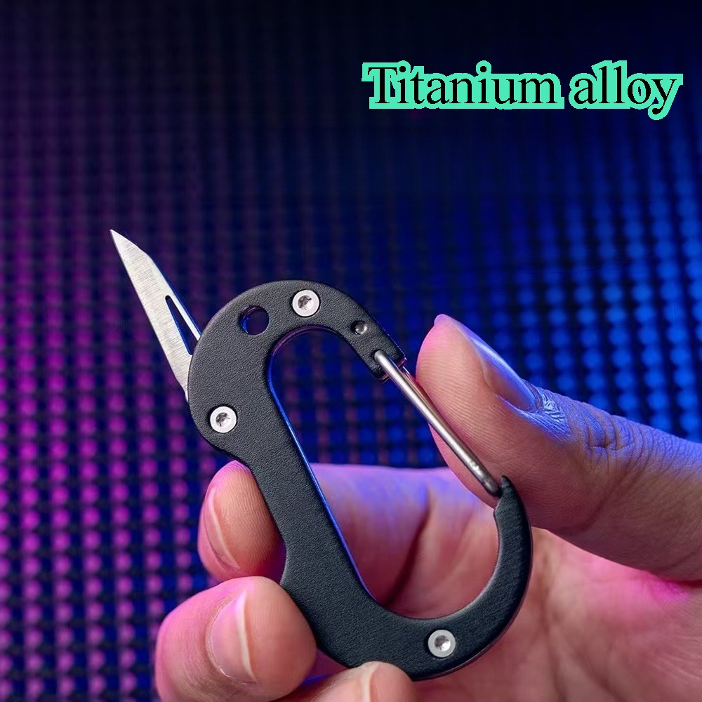 Edc Carry Knife - Cuchillo llavero multiherramienta de aleación de