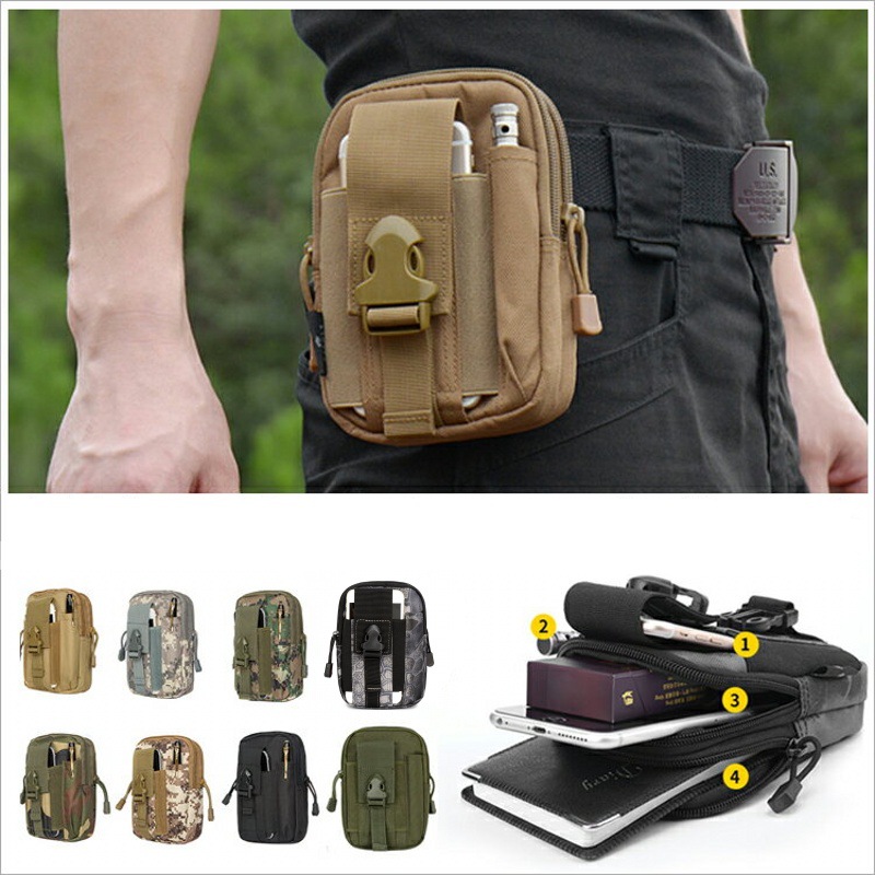 Edc Carry Fanny Pack - Bolsa pequeña Molle, riñonera, soporte para