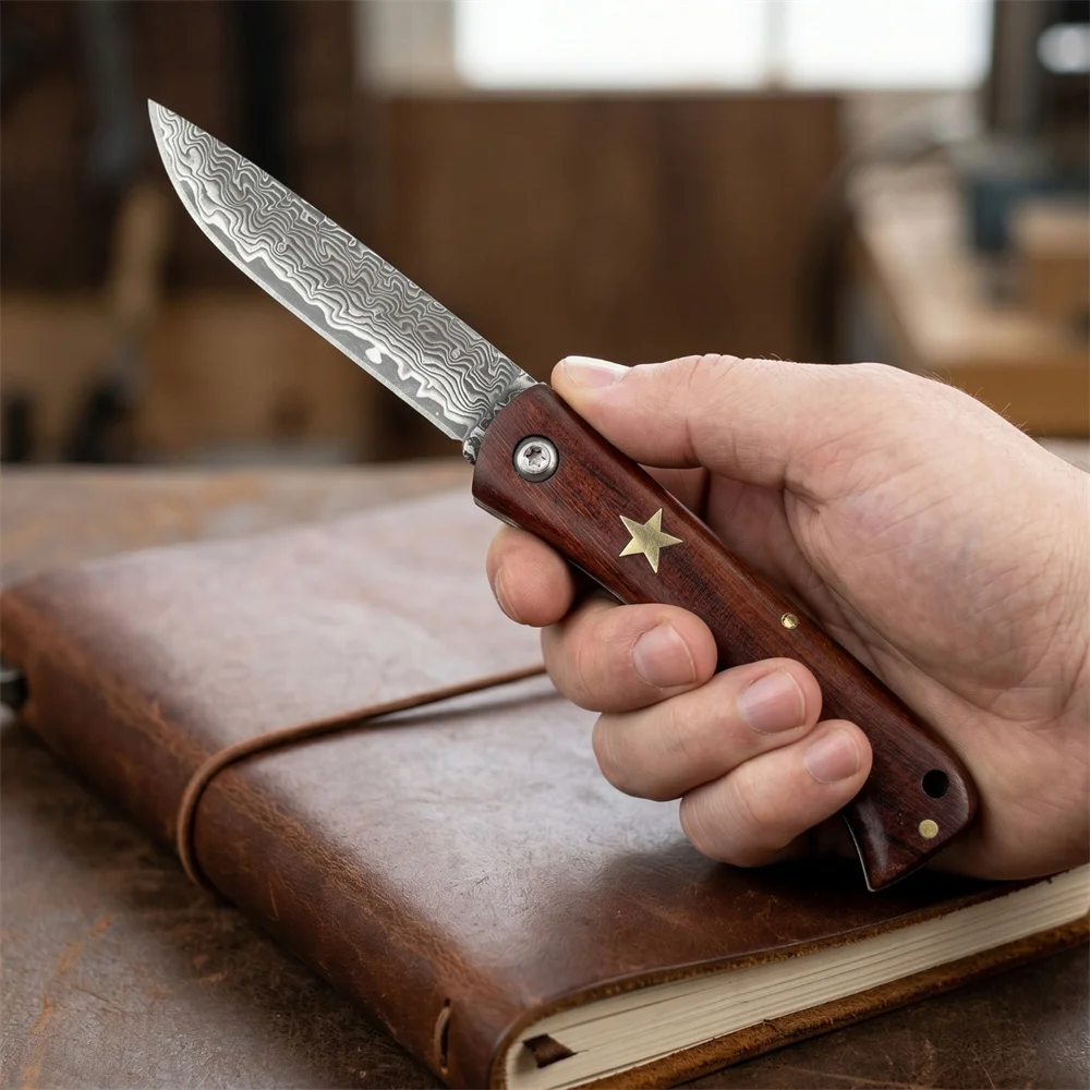 Edc Carry Knife - Navaja plegable de bolsillo EDC, hoja