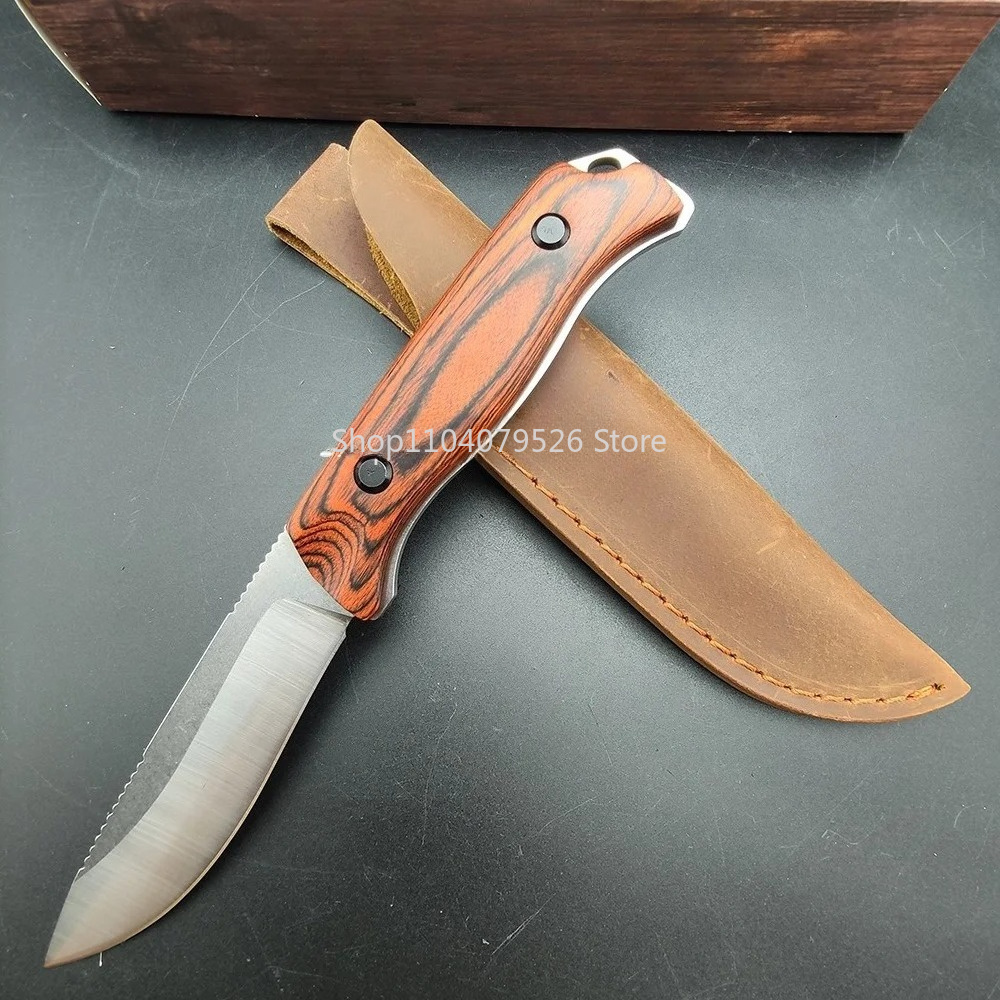 Cuchillo fijo BM 15002 Saddle  - Edc Carry Knife reseña y precio